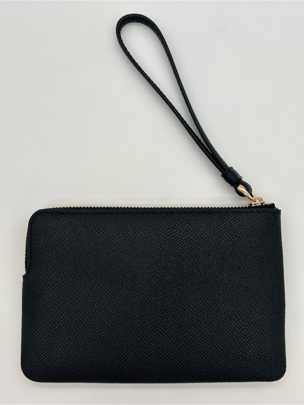 Coach Black Leather Wristlet with Gold Hardware Brand New (tag inside) - Picture 7 of 11